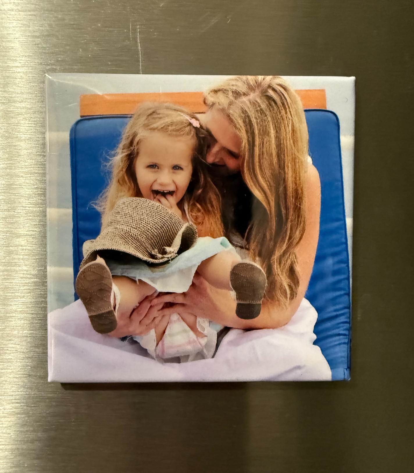 2" Square Custom Photo Snap (Magnet)